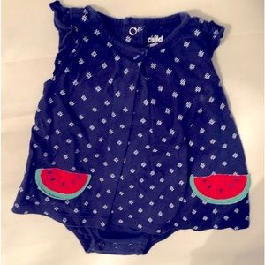 Carters watermelon one piece dress